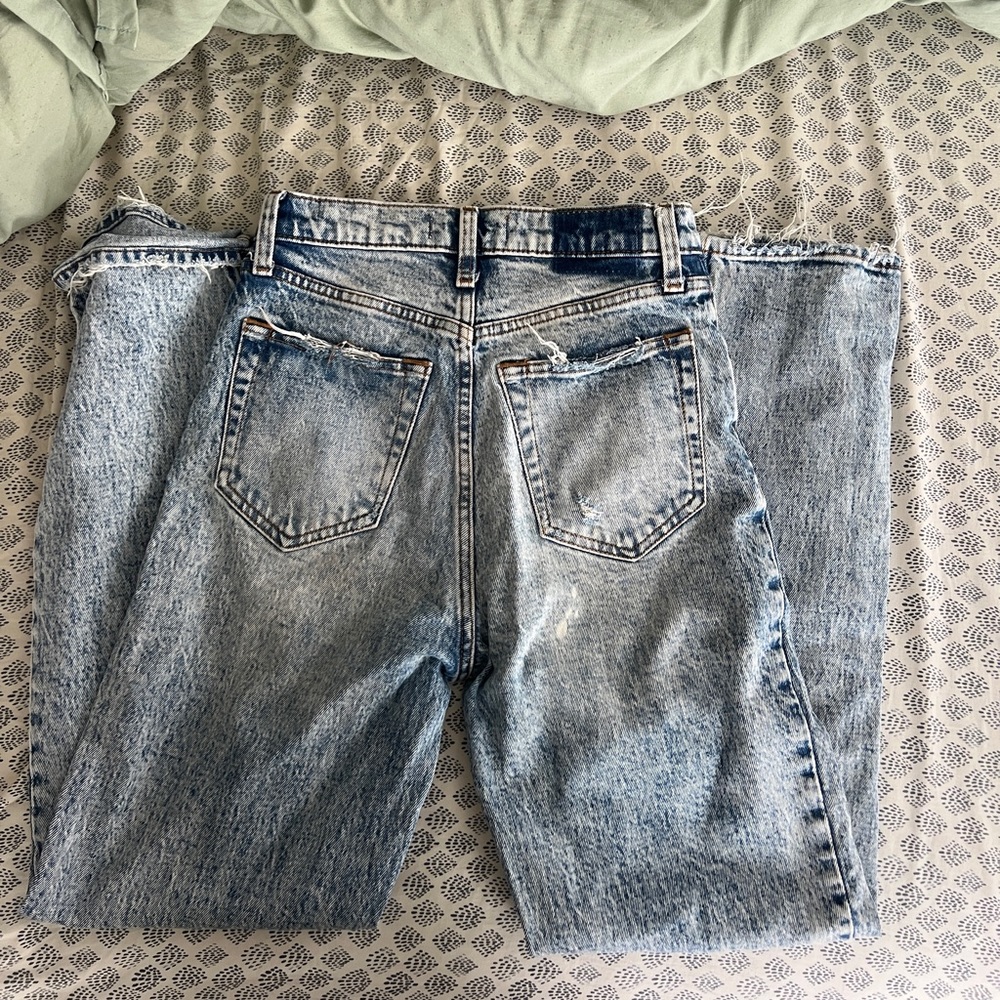 Abercrombie & Fitch Blue Straight Leg Jeans - Picture 3 of 7